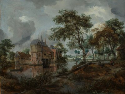 Das Schloss von Ootmarsum von Meindert Hobbema