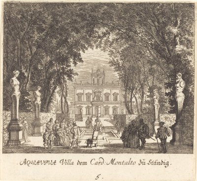 Villa Aquaviva von Melchior Küsel after Johann Wilhelm Baur