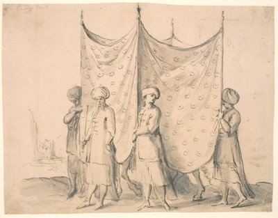Eine türkische Braut zu Pferd von Melchior Lorck
