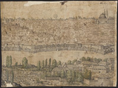 Ansicht von Konstantinopel, Blatt 14, Melchior Lorck, 1559 von Melchior Lorck