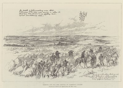 Ausschau nach der Ankunft von Jamesons Kolonne von Melton (after) Prior