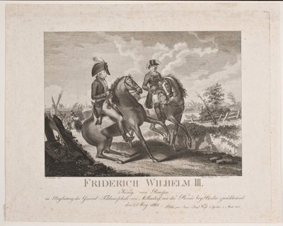 Friedrich Wilhelm II. von Preußen und Generalfeldmarschall Möllendorf von Meno Haas