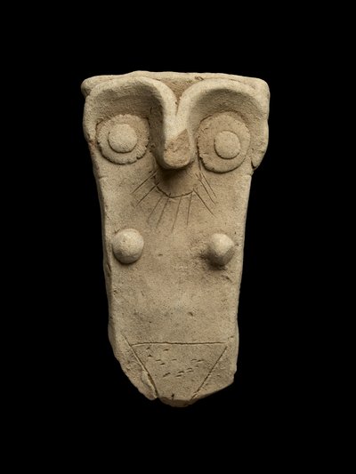 Henkel von einem Krug, gearbeitet als Muttergöttin, Frühdynastisch III von Mesopotamian