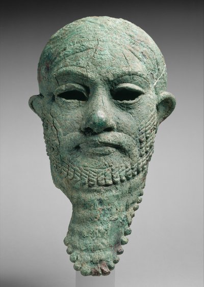 Kopf eines Herrschers, ca. 2300–2000 v. Chr. (Kupferlegierung) von Mesopotamian Mesopotamian