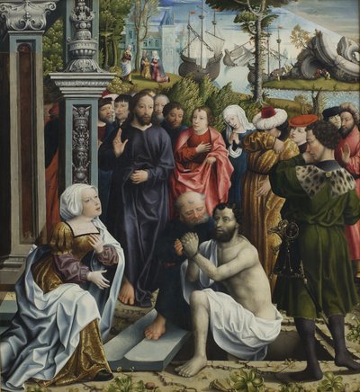 Die Auferweckung des Lazarus von Mesteren for Skt. Maria Magdalena Legenden
