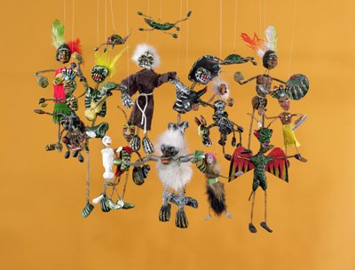 Tag der Toten Figuren aus Oaxaca von Mexican School