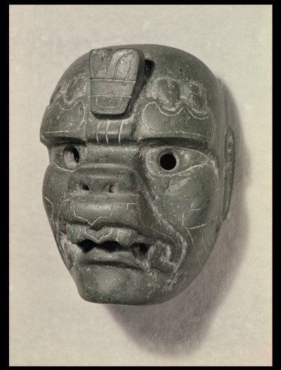 Feline Maske eines Mannes, aus Oaxaca, präkolumbianisch von Mexican School