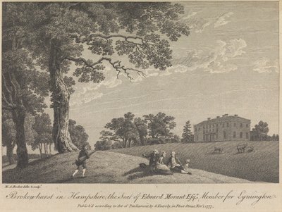 Broken-hurst in Hampshire, Der Sitz von Edward Morant, Esquire, Mitglied für Lymington (veröffentlicht von G. Kearsly); Seite 43 (Band Eins) von Michael Angelo Rooker
