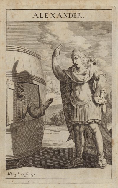 Alexander der Große, makedonischer griechischer König und General von Michael Burghers