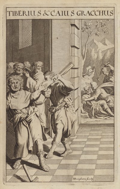 Tiberius und Caius Gracchus, römische Politiker von Michael Burghers