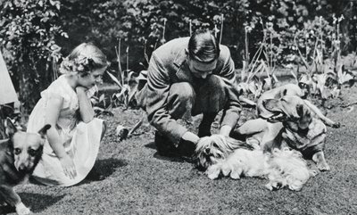 König Georg VI. und Prinzessin Margaret Rose, 1937 von Michael Chance