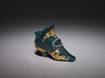 Miniaturschuh, Firma Peter Carl Fabergé von Michael Evlampievich Perkhin