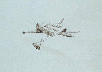 Zeichnung aus Michael Faradays Sammelalbum von Michael Faraday
