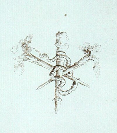 Zeichnung aus Michael Faradays Sammelalbum von Michael Faraday