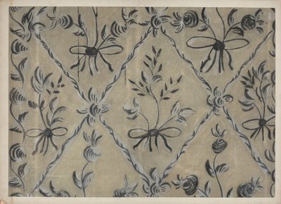 Freihand dekorierte Wand, ca. 1939 von Michael Lauretano