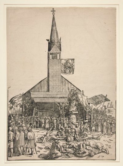 Die Wallfahrt zur Kirche der Schönen Jungfrau in Regensburg von Michael Ostendorfer