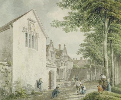 Armenhäuser auf dem Kirchhof von St. Cuthbert, Wells von Michael Rooker