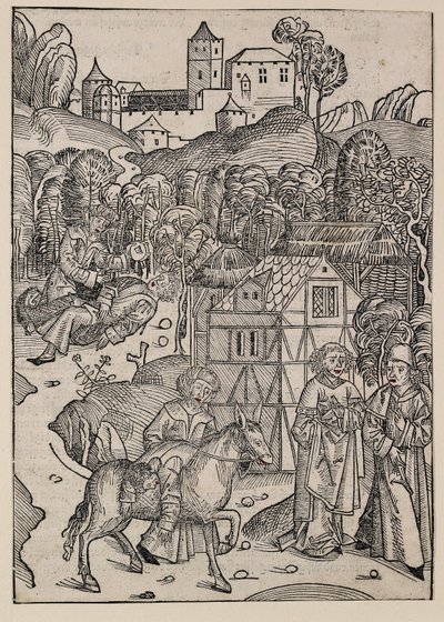 Der zweite Teil des Gleichnisses vom barmherzigen Samariter, um 1491 von Michael Wolgemut