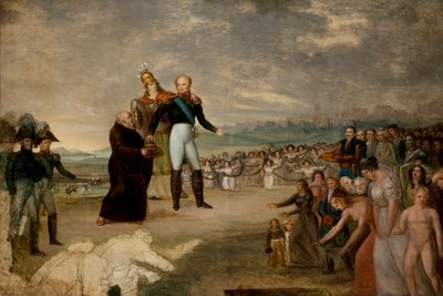 Alexander I. gekrönt zum König von Polen von Michal Stachowicz