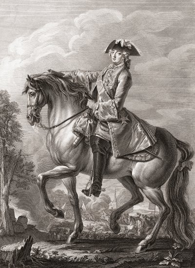 König Ludwig XV. von Frankreich, Reiterporträt von Michel Aubert