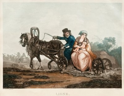 Schlittenfahrt, 1830-1840er von Michel Francois Damam Demartrait