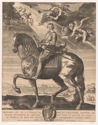 Reiterporträt von Bernard de Foix de la Valette, Herzog von Épernon von Michel Lasne