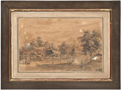 Eine von vier Ansichten des Château d