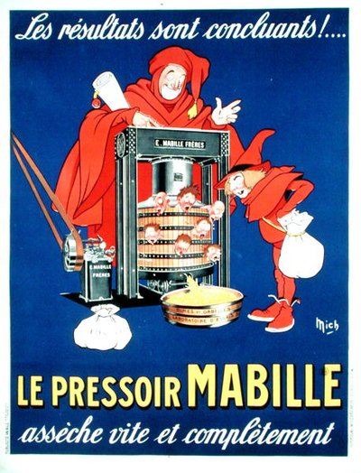 Plakat, das die neuen Steuern satirisch darstellt von Michel called Mich Liebeaux