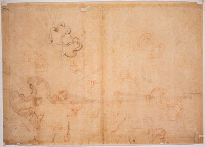 Befestigungsentwurf für Ecktor von Michelangelo Buonarroti