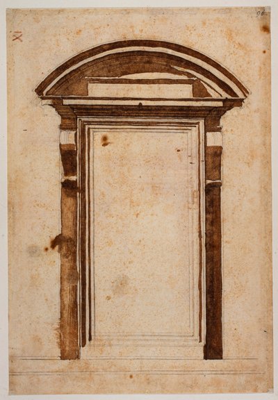 Portalstudie für die Laurentianische Bibliothek von Michelangelo Buonarroti