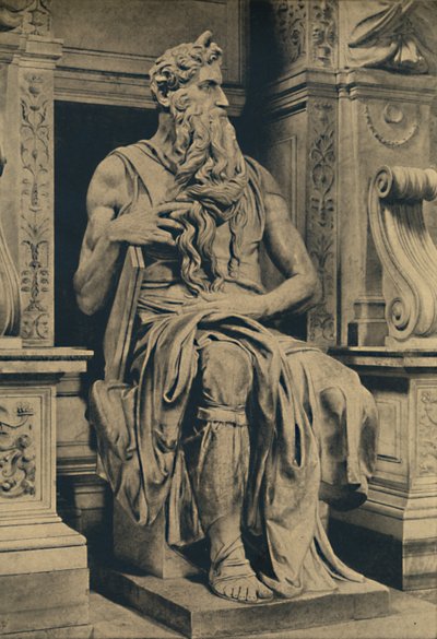 Rom - Kirche St. Peter in Vinculis - Moses, von Michelangelo, 1910 von Michelangelo Buonarroti