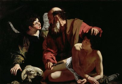 Abraham opfert Isaak von Michelangelo Merisi da Caravaggio
