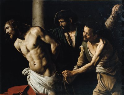 Geißelung Christi oder die Geißelung an der Säule von Michelangelo Merisi da Caravaggio