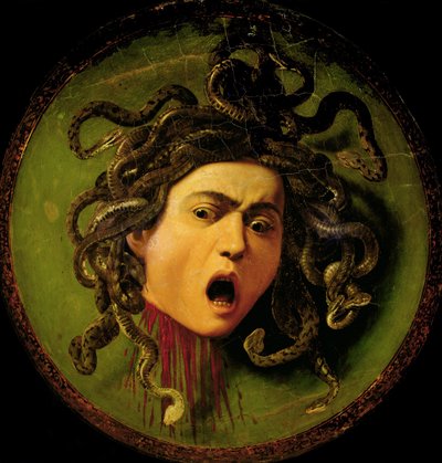 Medusa (vor der Restaurierung) von Michelangelo Merisi da Caravaggio