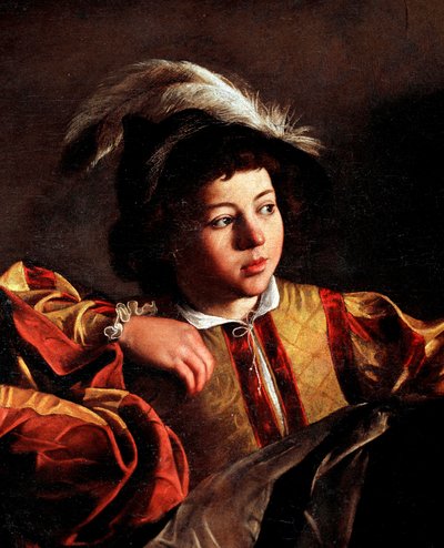 Die Berufung des heiligen Matthäus (Detail) von Michelangelo Merisi da Caravaggio