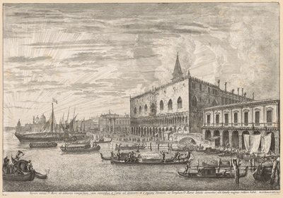 Ansichten von Venedig: Der Molo und S. M. Della Salute von Michele Marieschi