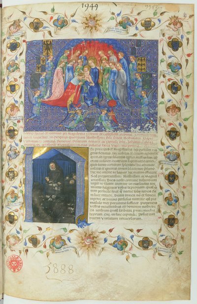 Genealogie der Visconti (BNF, ms lat. 5888) von Michelino Molinari da Besozzo