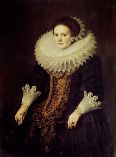 Porträt einer niederländischen Frau von Michiel Jansz. van Miereveld