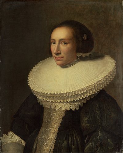 Porträt einer Dame mit einer Halskrause von Michiel Jansz van Miereveld