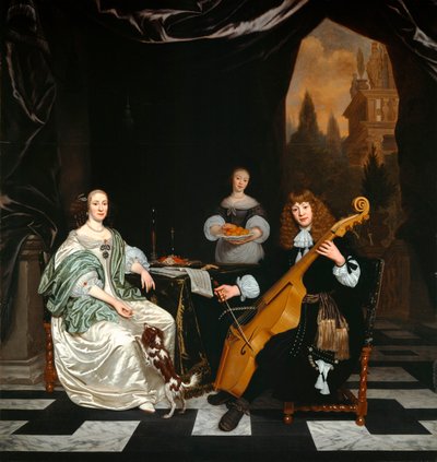 Die Sinfonia (Familienporträt) von Michiel van Musscher