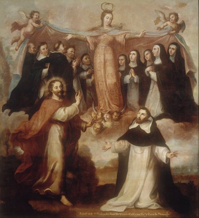 Allegorie der Jungfrau Patronin der Dominikaner von Miguel Cabrera