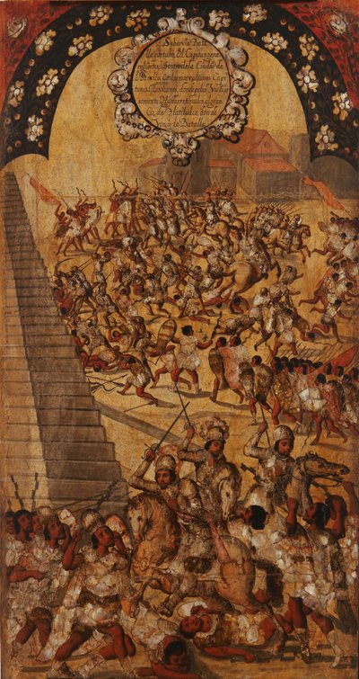 Die Eroberung Mexikos, Tafel XVI, ca. 1696-1715 von Miguel Gonzalez