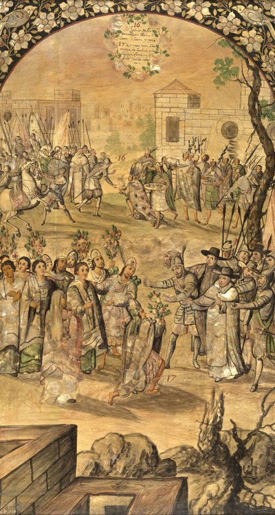 Die Eroberung Mexikos durch Hernán Cortés von Miguel and Juan Gonzalez