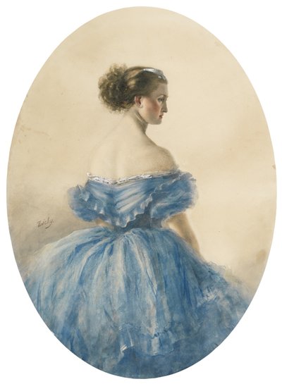 Porträt von Prinzessin Anna zu Sayn-Wittgenstein von Mihaly von Zichy