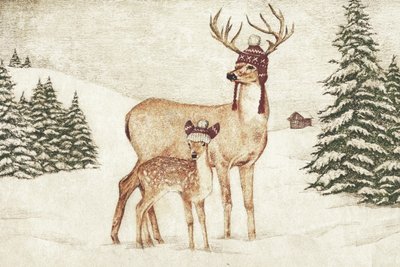 Hirsch mit gemütlichen Hüten von Mike Koubou