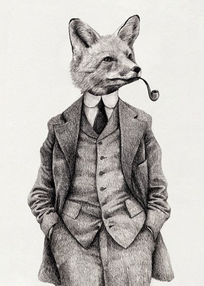 Der stilvolle Vintage-Fuchs von Mike Koubou