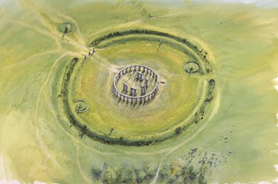 Stonehenge Phase 3, ca. 20. Jahrhundert v. Chr. von Mike Seaforth