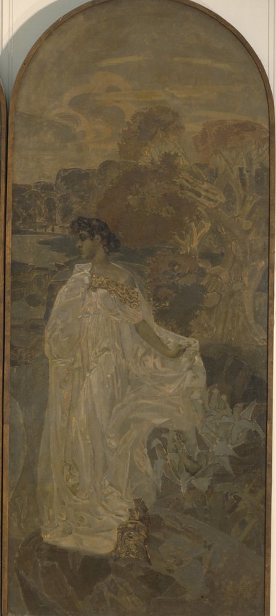Minerva Triptychon Das Urteil des Paris, 1893 von Mikhail Aleksandrovich Vrubel