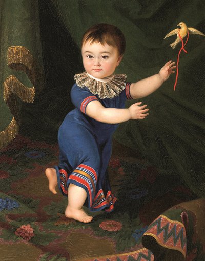 Porträt von Graf Dmitri Nikolajewitsch Scheremetew 1803-1871 als Kind, 1805 von Mikhail Matveevich Cherkasov