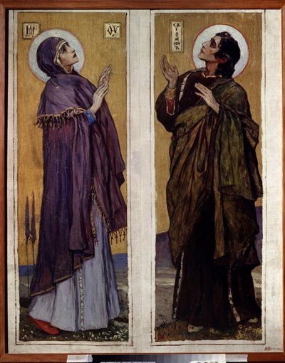 Die Jungfrau und Johannes der Täufer von Mikhail Vasilievich Nesterov